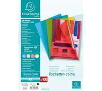 Exacompta 1000 buste a L A4 PP goffrato 12/100 mm 4 colori