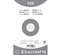 Exacompta 10203E Cartoncini Bristol, 12x20 cm, Bianco
