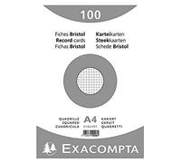 Exacompta 10206E Cartoncini Bristol, 21x29 cm, Bianco