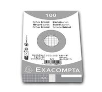 Exacompta 10209E Cartoncini Bristol, 10x14 cm, Bianco