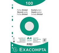 Exacompta 10606E Cartoncini Bristol, 21x29 cm, Bianco