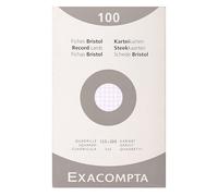 Exacompta 12 Custodie 100 Schede 5x5 125 x 200 mm Bianco