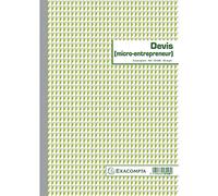 EXACOMPTA 13148E Manifold Devis Auto Entrepreneur 29,7x21cm 50 Feuillets Dupli Autocopiants