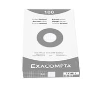 Exacompta 13203E Cartoncini Bristol, 12x20 cm, Bianco