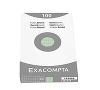 Exacompta 13248E Cartoncini Bristol, 14x21 cm, Verde