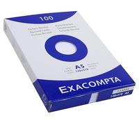 Exacompta 13308E Cartoncini Bristol, 14x21 cm, Bianco