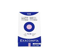 Exacompta 13330B Cartoncini Bristol, 7x10 cm, Rosa