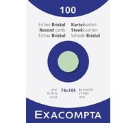 Exacompta 13340B Cartoncini Bristol, 7x10 cm, Verde