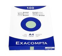 Exacompta 13346E Cartoncini Bristol, 21x29 cm, Verde