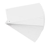 Exacompta 13405B Divisori e Segnaletica, 10x24 cm, Bianco