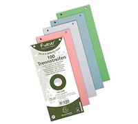 Exacompta 13495B Divisori e Segnaletica, 105x240 mm, Colori Assortiti, Confezione da 100