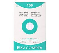 Exacompta 13602E Cartoncini Bristol, 10x15 cm, Bianco