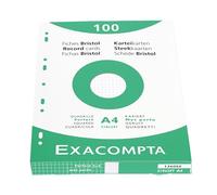 Exacompta 13606E Cartoncini Bristol, 21x29 cm, Bianco