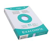 Exacompta 13608E Cartoncini Bristol, 14x21 cm, Bianco