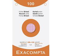 Exacompta 13652E Cartoncini Bristol, 10x15 cm, Multicolore