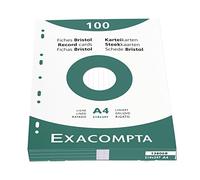 Exacompta 13806B Cartoncini Bristol, 21x29 cm, Bianco