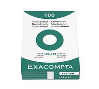 Exacompta Cartoncini Bristol 13809B 10x14 cm Bianco