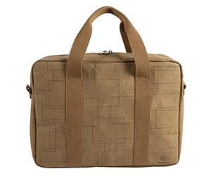 Exacompta 17660E Eterneco, Borsa Messenger Kraft Per Laptop 14 Pollici e Tablet, Materiale Similpelle Vegetale, Antistrappo e Resistente All’Acqua Grazie ad Una Spalmatura di Latex