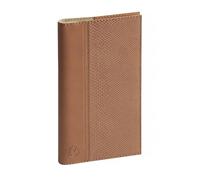 Exacompta - 177646E - Agenda settimanale tascabile con spazio 17S a spirale, Duo Kaa, 9 x 17,5 cm, da gennaio a dicembre 2025, colore: cammello