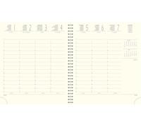 Exacompta - 180847E - Ricarica settimanale Agenda quadrata SAD 18S a spirale - 15 x 17 cm - da settembre 2025 a dicembre 2026 - Multilingue (6 lingue)