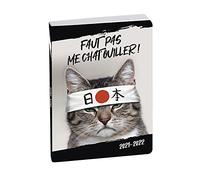 Exacompta - 1844517E - Agenda giornaliera Forum Funny Pets - Agenda 1 giorno alla pagina - Copertina in cartone stampata - 12 cm x 17 cm - agosto 2021 - luglio 2022 - motivo gatto