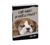 Exacompta - 1844518E - Agenda giornaliera Forum Funny Pets - Agenda 1 giorno alla pagina - Copertina stampata in cartone - 12 cm x 17 cm - agosto 2021 - luglio 2022 - motivo cane