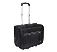 Exacompta 18534E Exactive, Trolley Nero Per Laptop 15.6 Pollici e Tablet, Poliestere di alta qualtià, Numerosi Scomparti Interni Con Uno Imbottito Per Proteggere Il Contenuto