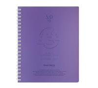 Exacompta 192477e settimanale Sad 19 W Linicolor Agenda con spirale esterne Bianco settembre 2018 A Dicembre 2019 14 x 18 cm viola