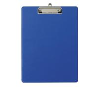 Exacompta 19292E Porta blocco in cartone Balacron con busta in plastica e clip con sistema di fissaggio a parete Formato 23 cm x 32 cm per documenti formato A4 colore blu.