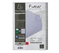 EXACOMPTA - 1931E - Intercalare numerico - 31 tasti - A4 - PP riciclato - grigio - Exacompta - 94274 - Conf. da 1 Pz.