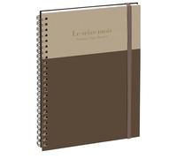 Exacompta 2001986E - Agenda settimanale da ufficio SAD 20S Gustave, 15 x 21 cm, da settembre 2026 a dicembre 2027-16 mesi, colore: marrone/gregio