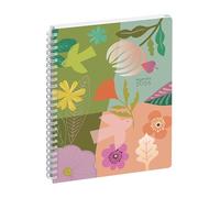Exacompta 2110153E - Agenda da scrivania EasyTime 21S, a spirale, mini laboratorio, 21 x 15 cm, settimanale da gennaio a dicembre 2026, colore: verde