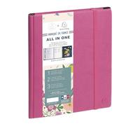 Exacompta 21111528E - Agenda da scrivania All in one EasyTime 21S, a spirale, mini laboratorio, 15 x 21 cm, settimanale, da gennaio a dicembre 2026, colore: rosa