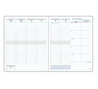 Exacompta - 220842E - Ricarica Settimanale SAS 22 Non stop - 18,5 x 22,5 cm - Agosto 2024