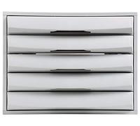 Exacompta 222040D Cassettiere, Grigio Chiaro, 38.7 x 28.4 x 21.8