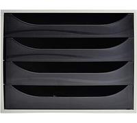 Exacompta 2286014D Cassettiere, Grigio/Nero, 34.8 x 28.4 x 23.4