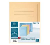 Exacompta 235002E Cartelle con Alette, 24x32 cm, Crema