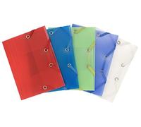 Exacompta 25 cartelline con elastico Chromaline 3 lembi Pocket assortite