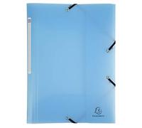 Exacompta 25 cartelline con elastico Chromaline Pastel 3 lembi blu pastello