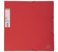 Exacompta 25 cartelline con elastico Forever 3 lembi 380 g/m² rosso