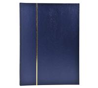 Exacompta 26151e - francobolli Album Fotografico in Mezza Pelle, 48 Pagine, 22.5 x 30.5 cm, Nero