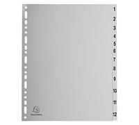 Exacompta 2912E Divisori e Segnaletica, 21x29.7 cm, Grigio