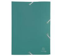 Exacompta 30 cartelline con elastico economica 3 lembi verde