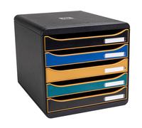 EXACOMPTA - 309505D - Cassettiera Big Box Plus NeoDeco - 5 cassetti - 34,7 x 27,8 x 26,7 cm - multicolore - Exacompta - 101450 - Conf. da 1 Pz. - 309505D