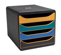 EXACOMPTA - 310505D - Cassettiera Big Box NeoDeco - 4 cassetti - 34,7 x 27,8 x 26,7 cm - multicolore - Exacompta - 101449 - Conf. da 1 Pz. - 310505D