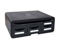 EXACOMPTA - 319714D - Cassettiera Toolbox - 27 x 35,5 x 13,5 cm - 4 cassetti - nero - Exacompta - 83528 - Conf. da 1 Pz. - 319714D