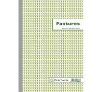 EXACOMPTA 3287E Collettore factures con scritta IVA 29,7 x 21 cm 50 Feuillets Dupli autocopiants