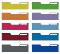 Exacompta 337999D Frontali per Cassettiere Modulo A4