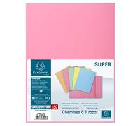 Exacompta 339003E Cartelle con Alette, 24x32 cm, Rosa