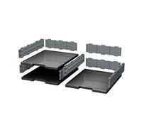 Exacompta 340714D Elemento di Base Caselle, Nero/Grigio Topo, 36.3 x 30.5 x 10.5